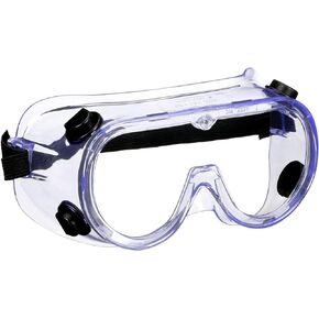 3M Goggle Chemical Splash, Impact-Resistant Lens, Blocks 99.9% of UV, Comfortable Elastic Headband, Vents Designed To Help Reduce Fogging, Provides A Secure & Personalized Fit (93506P1-DC)