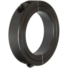 2C-062 Black Oxide Plated Steel Two-Piece Clamping Collar, 5/8" Bore Size, 1-5/16" Outside Diameter, 10-32 x 1/2" Set Screw (Pack of 2)