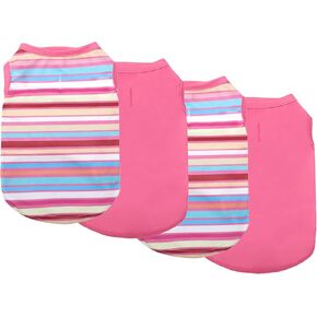 قمصان عيد الفصح للكلاب - 4 قطع سترة خفيفة الوزن للكلاب الصغيرة والمتوسطة، قمصان للحيوانات الأليفة قابلة للتنفس، ملابس ناعمة للكلاب الصغيرة والمتوسطة in Kuwait