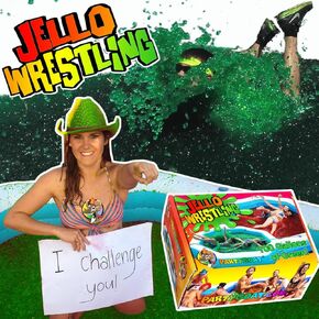 Bulk JELLO WRESTLING Kit 100 Gallon Package! GREEN Jelly Wrestling Mix. Just Add Water to a Jello Pool to make a Jello Wrestling Ring. Easy Set Wrestling Jello for Fundraisers, Tug o War & Party Games