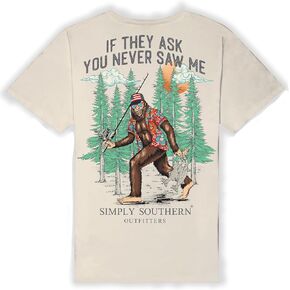 Simply Southern Men's Relaxed-Fit Short Sleeve T-Shirt Patriotic and Rugged Men's T-Shirt