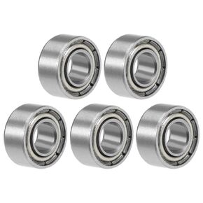 uxcell 625ZZ Deep Groove Ball Bearing 5x16x5mm Double Shielded Chrome Steel Bearings 5-Pack