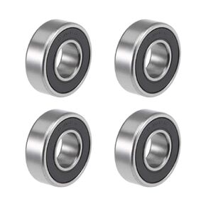 uxcell 1628-2RS Deep Groove Ball Bearings Z2 5/8 X 1-5/8 X 1/2inch Double Sealed Chrome Steel 4 Pcs