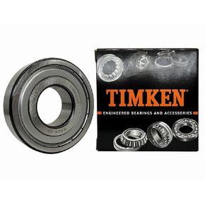 TIMKEN 6306-ZZ, 2 Pcs,Double Metal Seal Bearings 30x72x19mm, Pre-Lubricated and Stable Performance and Cost Effective, Deep Groove Ball Bearings.
