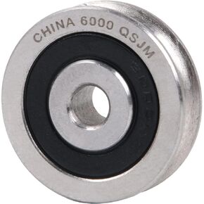 CNBTR U Shaped Sealed Ball Bearing 6x30x8mm Steel 625 Guide Pulley Rail Ball Rolling Bearing Wheel Load-Bearing 355kg