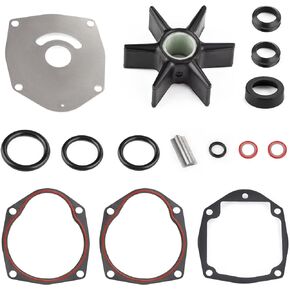 JDMON Replacement for Water Pump Impeller Repair Kit Mercruiser Alpha One Gen 2 Mercury Mariner 40 45 50 60 70 75 80 90 100 115 125 v200 225 250 hp Replaces 18-3214, 8M0100526, 47-43026Q06, 47-43026T6