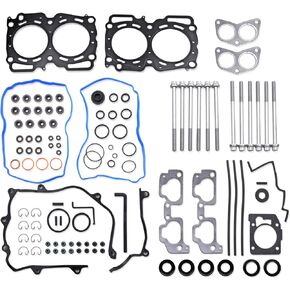 Engine Cylinder Head Gasket Set with Bolts Compatible with 2001-2004 Legacy Subaru Baja 2003-2006 for Subaru Forester 1999-2011 EJ253 EJ25 EJ251 HGS715 HS26170PT1