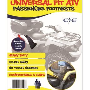 ATV Passenger Footrests (2 Pc Foldable) Wear Resistant & Original Local Brand Since 2012. Quality That Lasts!