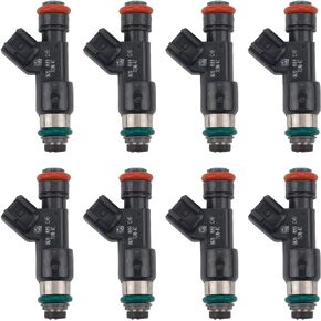 Dasbecan 8 Pcs Fuel Injectors Nozzle 12594512 Compatible with 2007 2008 2009 GMC Yukon Sierra 1500 Chevy Tahoe Avalanche Silverado 1500 5.3L 6.0L V8 FLEX/GAS Replaces# 217-2436
