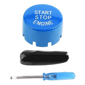 Car Engine Start Stop Switch Button Cover for F20 F21 F22 F23 F30 F31 F32 F33 F10 F11 G30 F12 F13 F01 F02(Black)