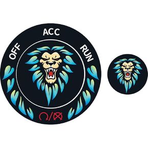 TOOLEPIC Push Start Button Cover for Dodge Challenger Charger Durango Accessories 2015-2024, Push to Start Ignition Kit Cover Emblem Badge- Baby Let's Go Stylish Design-Car Decor Stickers-Red in Kuwait