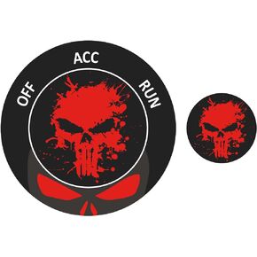 TOOLEPIC Push Start Button Cover for Dodge Challenger Charger Durango Accessories 2015-2024, Push to Start Ignition Kit Cover Emblem Badge- Baby Let's Go Stylish Design-Car Decor Stickers-Red