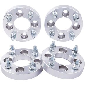 DCVAMOUS 4PC 4x137 ATV UTV Wheel Spacers 1 Inch with 10x1.25 Studs 110mm Bore Compatible with Kawasaki Can-Am-Honda 4 Lug Mule 500/550/600 Prairie 300/400/650 Outlander 330/400/800 Commander 800/1000