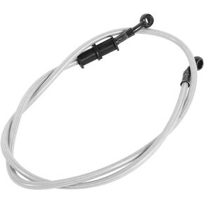 1200mm Motorcycle Hydraulic Brake Line, Colorful Motorcycle Extended Brake Line Motorcycle Pit Dirt Bike Enduro Motocross Street Bikes(1200mmSilver)