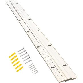 24 Inch Flush Mount Bracket, Interlocking Bracket Heavy Duty French Cleat Picture Frame Hanger Wall Mount Floating Hanging Z Clip for Gallery Large Picture Heavy Mirror Headboard Fly Curtain