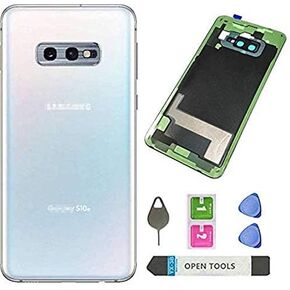 Galaxy S10e Back Cover Glass Replacement Battery Door Housing Waterproof with Camera Lens Parts for Samsung Galaxy S10e 5.8" G970U G970W G970F G970U1 G970F/DS G9700 + Tools (Black)