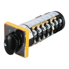 Baomain Rotary Cam Changeover Switch HZ5B-10/7 T72 AC 380V 3KW 28 Screw Terminals 5 Position