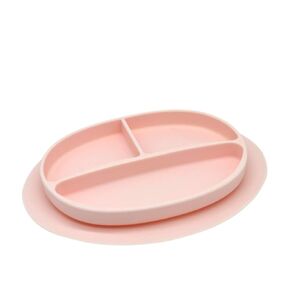 Silicone Suction Plate, Baby Toddler Training Divided Plate, Unbreakable, First Stage, Safe Silicone, Non-Toxic, BPA Free, Food Grade Silicone, Baby Registry Must-Haves, Dish with Bottom Grip.