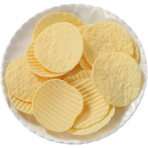 12Pcs Simulation Artificial Potato Chips Realistic Fake Crisps Snacks Model Photography Prop for Home Kitchen Shop Display Party Decoration in Kuwait