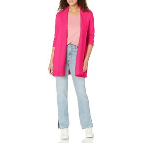 MULTIPLES Women's Rib Collar Swing Jacket