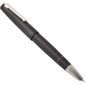 LAMY Black 2000 Fountain Pen with 14ct. Platinum-coated Gold Fine Nib (L01F)