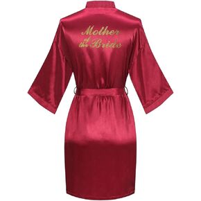 Women Short Kimono Robe Bride Bridesmaid Kimono for Wedding Party Bridal Sleepwear Getting Ready