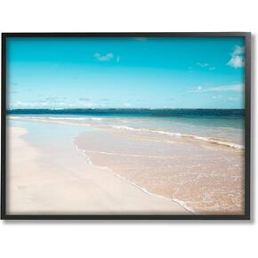 Stupell Industries Vivid Blue Panoramic Sky Sandy Beach Coast, Design by Danita Delimont