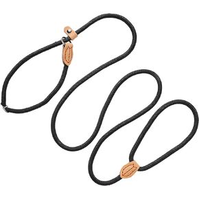 5 Ft Slip Leads No Pull Dog Leash for Dog Training, Puppy Leash for Small Medium Large Dogs, Black No Pull Dog Pet Training Leads, Puppy Training Leads
