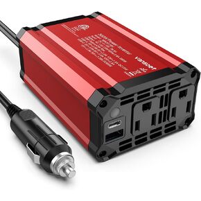 300W Car Power Inverter - Fast Charging PD 65W USB-C & QC3.0 Ports - 12V DC to 110V AC Converter for Vehicles with Multi-Protection