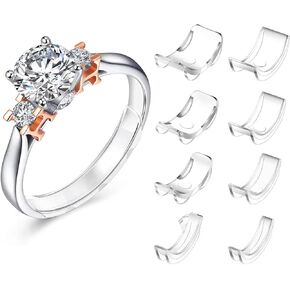 SINEGAR Ring Sizers for Loose Rings Ring Guards for Loose Rings Fit Any Rings, Invisible Ring Size Adjuster Never Sliding Off and Spinning
