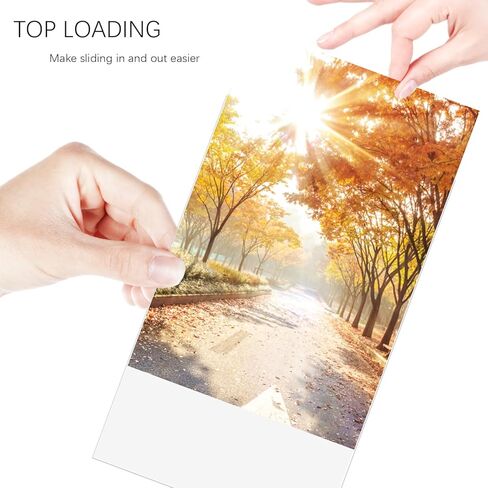 واقيات ورق بدون ثقوب، 100 قطعة، 8.5 بوصة × 11 بوصة، واقيات ورق رؤية واضحة، واقيات صفحة التحميل العلوي، أكمام صفائح بلاستيكية in Kuwait