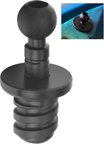 قاعدة تثبيت منفردة لملحقات رام كاياك، تصميم ملولب لسهولة التركيب - مفيدة فقط لقوارب الكاياك المزودة بمسمار ذاكرة الوصول العشوائي في فتحات المحول in Kuwait