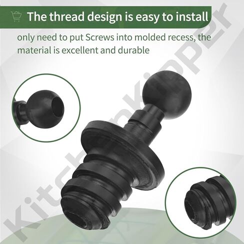 قاعدة تثبيت منفردة لملحقات رام كاياك، تصميم ملولب لسهولة التركيب - مفيدة فقط لقوارب الكاياك المزودة بمسمار ذاكرة الوصول العشوائي في فتحات المحول in Kuwait