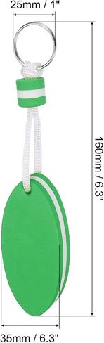 PATIKIL Floating Keychain Sports Buoy Key Rings Oval Buoyant Keyrings Marine Sailing Key Holder for Fishing Kayaking in Saudi Arabia