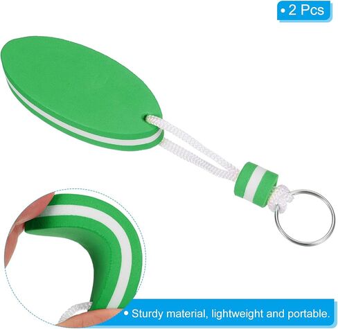 PATIKIL Floating Keychain Sports Buoy Key Rings Oval Buoyant Keyrings Marine Sailing Key Holder for Fishing Kayaking in Saudi Arabia