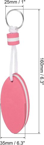 PATIKIL Floating Keychain Sports Buoy Key Rings Oval Buoyant Keyrings Marine Sailing Key Holder for Fishing Kayaking in Saudi Arabia
