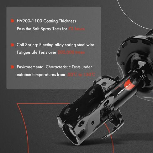 A-Premium Front Pair (2) Complete Strut & Coil Spring Assembly Compatible with Toyota Prius 2010-2015, Driver and Passenger Side in Saudi Arabia