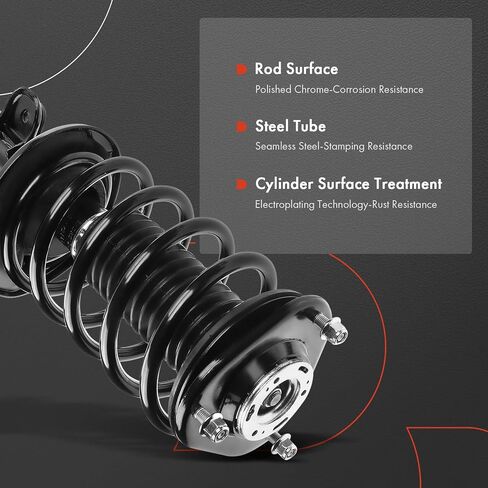 A-Premium Front Pair (2) Complete Strut & Coil Spring Assembly Compatible with Toyota Prius 2010-2015, Driver and Passenger Side in Saudi Arabia