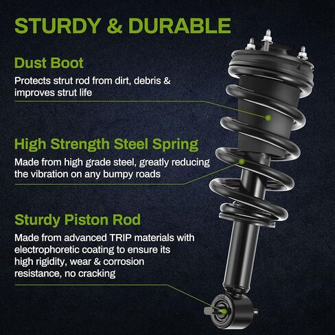 AUTOSAVER88 Front Pair Complete Quick Struts Compatible with 2007-2013 Chevy Silverado 1500, 2007-2013 GMC Sierra 1500 in Saudi Arabia