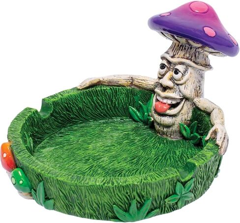 منافض السجائر السحرية للفطر للاعشاب والتبغ | Shroom على شكل علبة رماد مخدر موضوع الغابات | مجموعات صينية رماد الأشجار المضحكة للمدخنين | هدايا رائعة للرجال | منافض السجائر باردة in Kuwait