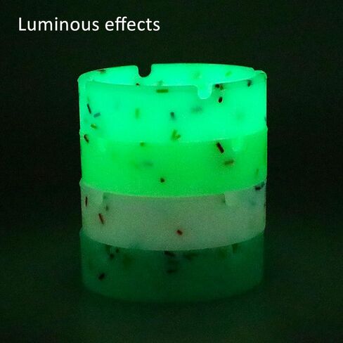 2 قطعة من طفاية السجائر المصنوعة من السيليكون في الهواء الطلق، منافض السجائر الرائعة المضيئة غير القابلة للكسر، منافض السجائر للفناء الخارجي والمنزل والمكتب والشرفة الداخلية، حامل الرماد للمدخنين in Kuwait