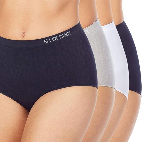 ملابس داخلية نسائية من Ellen Tracy Essentials بدون خياطة مكونة من 4 قطع in Saudi Arabia