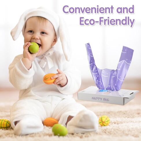 أكياس حفاضات الأطفال المعطرة عدد 1600 من كولار، أكياس حفاضات الأطفال المعطرة مع مقبض ربطة عنق، أكياس قمامة حفاضات الأطفال، أكياس نفايات الحيوانات الأليفة (أحمر وردي) in Kuwait