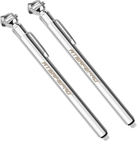 Pencil Tire Pressure Gauge (5-50PSI&10-75PSI), Sealed Zinc Alloy Nozzle and Silvery Aluminum Tube Body, Suitable for Bikes,Cars, Trucks in Saudi Arabia