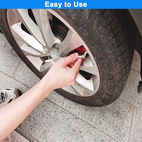 Pencil Tire Pressure Gauge (5-50PSI&10-75PSI), Sealed Zinc Alloy Nozzle and Silvery Aluminum Tube Body, Suitable for Bikes,Cars, Trucks in Saudi Arabia