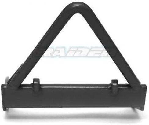 Black Steel Front Bumper with Stinger Red Towing Shackle for Axial SCX10 in Saudi Arabia
