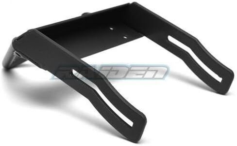 Black Steel Front Bumper with Stinger Red Towing Shackle for Axial SCX10 in Saudi Arabia