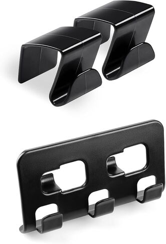 Custom Fit for Glove Box Hooks 2020-2023 Tesla Model Y & 2017-2023 Model 3 Accessories Glove Box Organizer Bag Holder Storage Hanger Clip ABS Material Black 2PCS in Saudi Arabia