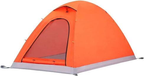 Backpacking Tent 1-2 Person,Waterproof Lightweight Camping Tent for Camping Hiking Outdoor,4 Season Use,Orange in Kuwait