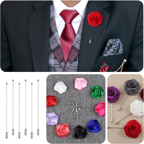 Healifty 60Pcs Brooch Pin Stick,Safety Stick Pins Tie Stick Pin Lapel Stick Pin Hat Pin for DIY Costume Jewelry Making in Saudi Arabia